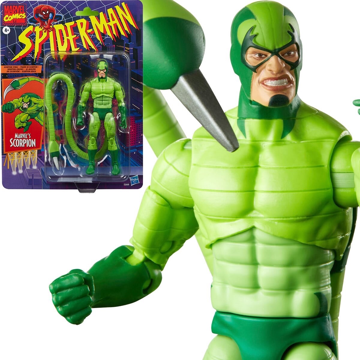 Marvel Legends Series Spider-Man Retro Scorpion, 6-Inch