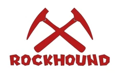 Vinyl Decal Sticker - "Rock Hound" Cross Pick Axe geology crystal stone hunter