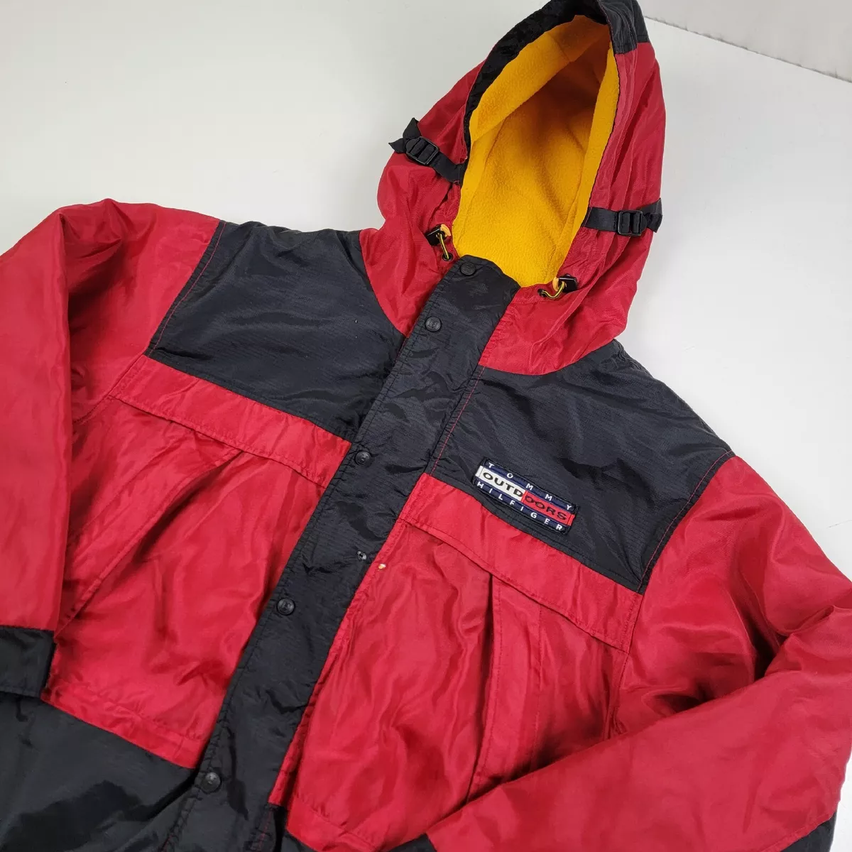 Vintage 90s Tommy Hilfiger Outdoors Expedition Parka Jacket Size L Hooded