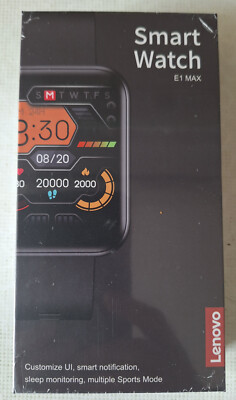 Lenovo Smart Watch E1 Max, schwarz, NEU, verschweisst in OVP