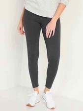 NWT Old Navy High-Rise Jersey Leggings Legging Pants Dark Gray Women M XL