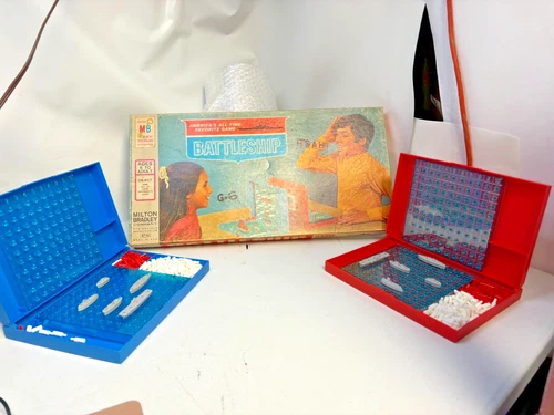 Vintage 1967 Battleship Strategy Game, Milton Bradley 4730 Complete Original