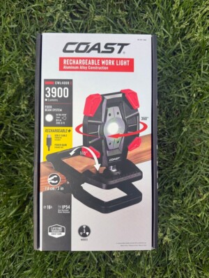 Coast Rechargeable LED Clamp Work Light, 3900 Lumens, CWL400R New in Box