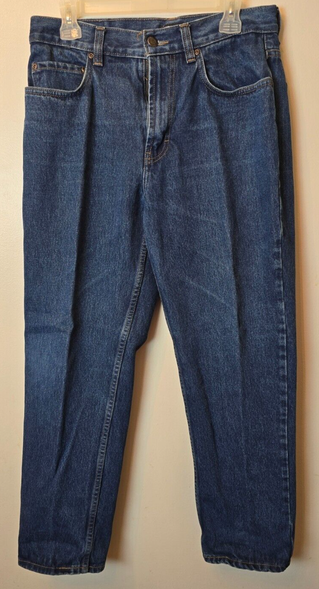 Kirkland Straight Jeans Mens 32X30 Blue Denim Zip Mid Rise