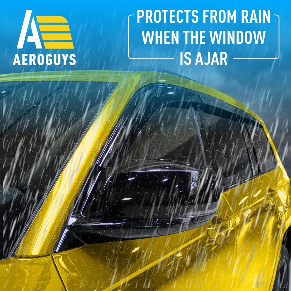 Protectores de lluvia viseras de ventilación para Jeep Grand Cherokee L 2021-2025 Foto 3 de 4