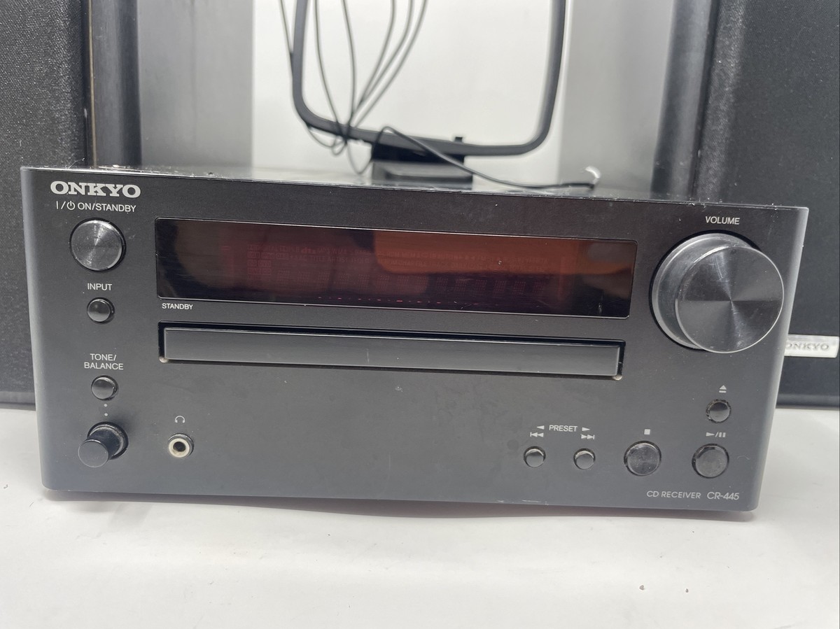 ONKYO CR-445 CD / AM / FM Mini Receiver No Remote No Cables W