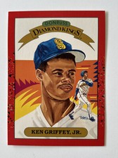90 DONRUSS KEN GRIFFEY JR #4 DIAMOND KINGS Jumbo Multiple Print Dot Error - Rare
