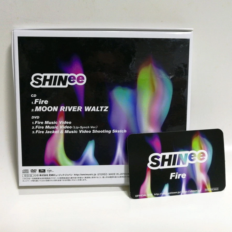 CD+DVD SHINee Japan Press FIRE First Limited with Group Photocard - Image 3 of 4