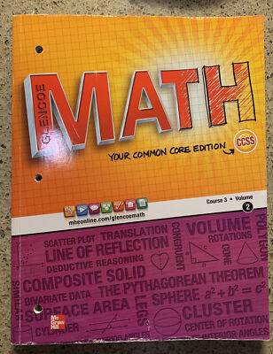 Glencoe Math Your Common Core Edition CCSS Course 3 Assessment Masters (Paper 