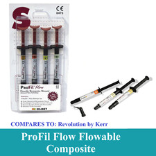 Dental ProFil Flow Flowable Micro-Hybrid Composite 4/pk Visible-light activated