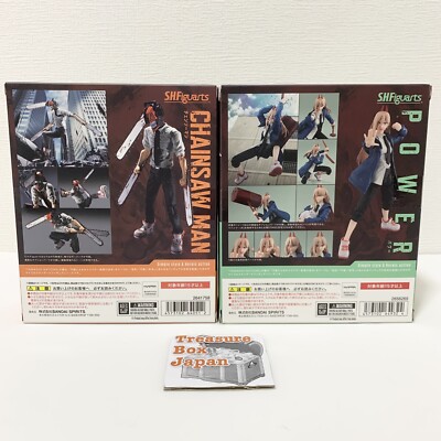 Bandai S.H.Figuarts Chainsaw Man & Power Set Action Toy Figure