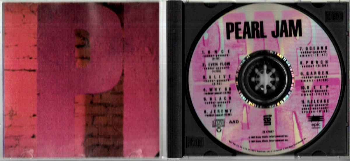 Pearl Jam CD Epic Records, 1981, ZK-47857, Ten ~ VG | eBay