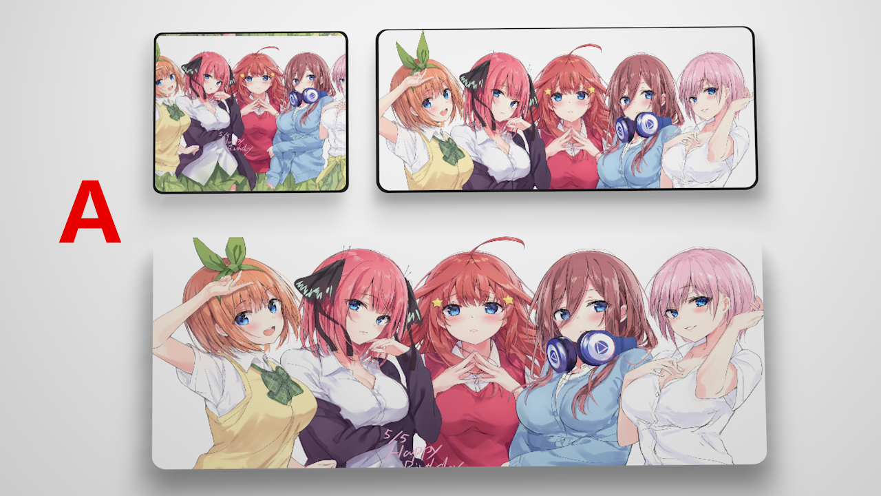 Anime The Quintessential Quintuplets Mouse Pad Profession PC game Large Mat  | eBay