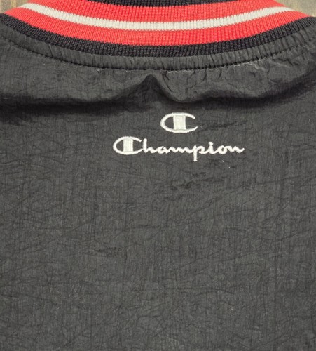 Vintage 90's Ohio State Champion Men Large REVERSIBLE Black Pullover Windbreaker - Picture 10 of 20