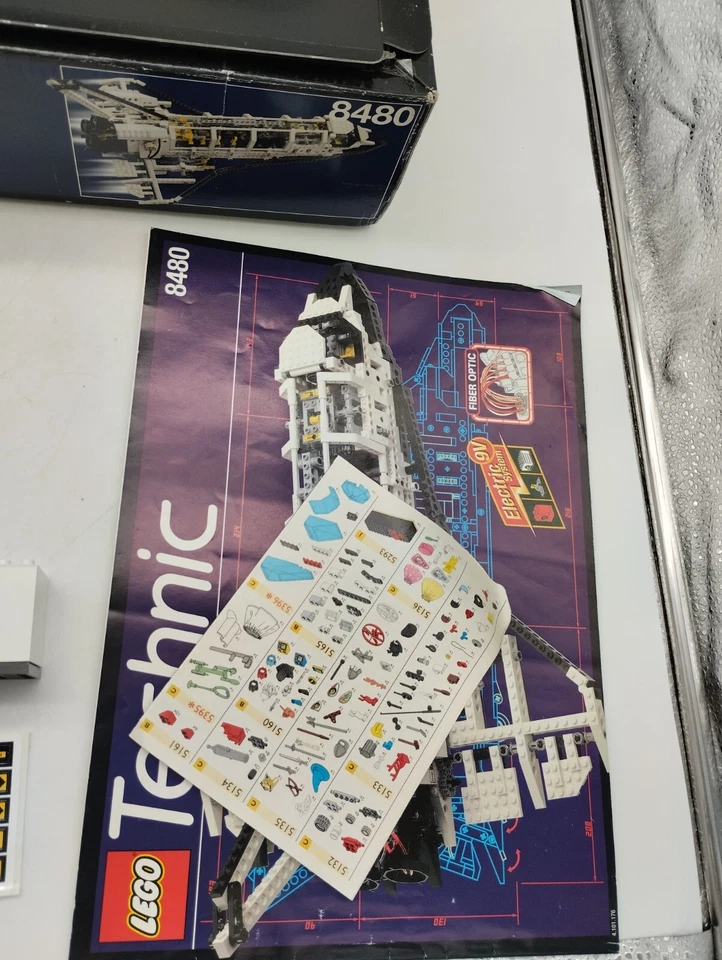 LEGO 8480 Space Shuttle TECHNIK Technik INLAY OVP BOX Foil Rare GOOD Vintage - Bild 2 von 4