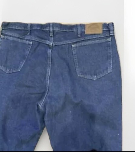 Cabela’s Jeans Fleece Lined Denim 100% Cotton Mens 42x34 Blue Warm Red Lining - Picture 7 of 12