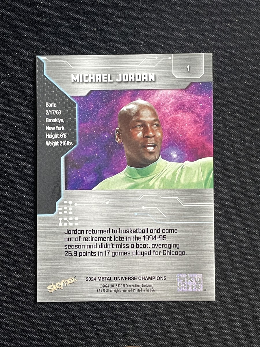 Michael Jordan 2024 SkyBox Metal Universe Champions Basketball #1
