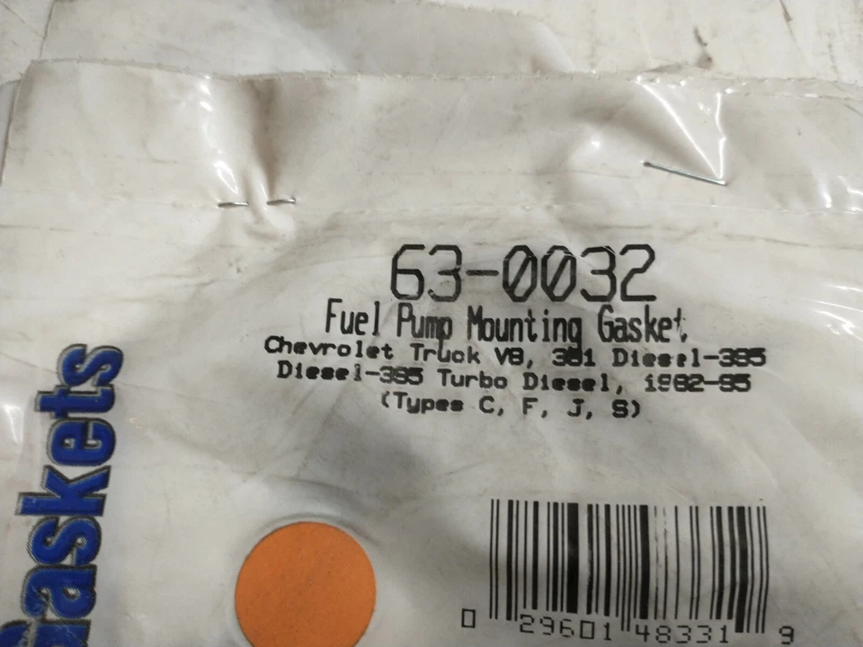 LOTE DE 12 JUNTAS DE INYECCIÓN DE COMBUSTIBLE 63-0032 CHEVY / GMC DIÉSEL 381 395 TURBO Foto 2 de 2