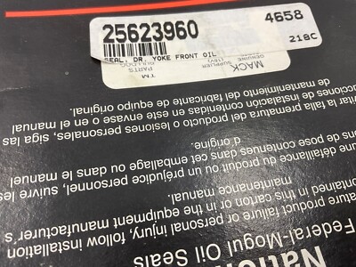 Mack 88AX458 Pinion Seal 25623960 National Number 415146 | eBay