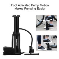 Cycling Bicycle Portable Foot Air Floor Pump Tire Sports Ball Inflator W/ Gauge Cycling Bicycle Portable Foot Air Floor Pump Tire Sports Ball Inflator W/ Gauge