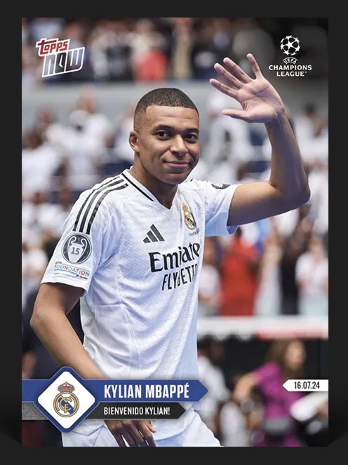 2023/2024 TOPPS NOW UCL ⭐ KYLIAN MBAPPE ⭐ REAL MADRID ☄️ 141
