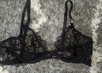 VS luxe lingerie unlined demi balconette bra new size 36b black