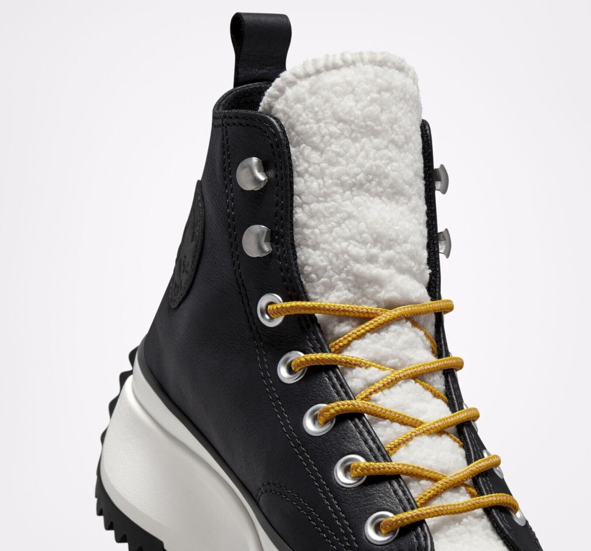 Converse Run Star Hike Leather Sherpa Platform High Top 573110C