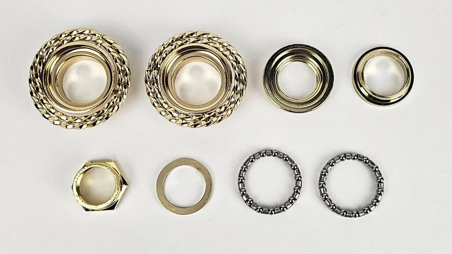 OG LOWRIDER 22.2MM BICYCLE COMPLETE DOUBLE SQUARE TWISTED BIKE HEADSET - Image 3 of 4