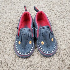 Vans Shoes Toddler 4.5 Gray Shark Classic Slip On Sneakers Fins Kids