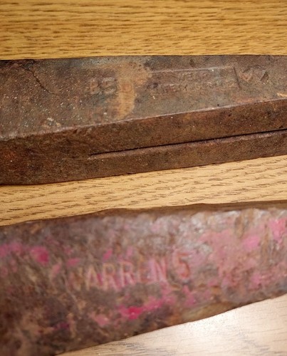 Two Wood Splitter Wedges~approx 5 lbs ea. Warren 5 & P5US - Picture 6 of 6