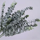 Faux Eucalyptus Leaves Stems, Artificial Greenery for Wedding & Home Decor