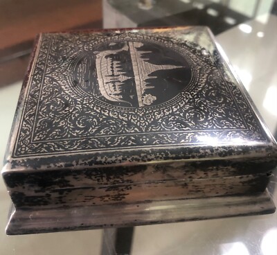 ヴィンテージ　銀製ジュエリーボックス　小物入れ　SIAM STERLING ヴィンテージ 銀製ジュエリーボックス 小物入れ SIAM STERLING