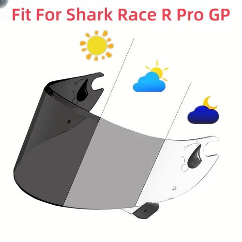 Visera de casco fotocromática apta para Shark Race R Pro GP modelo casco lente protectora - Imagen 3 de 4