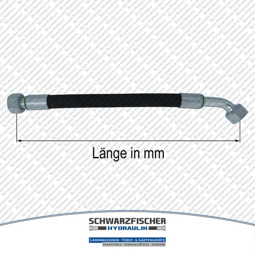 Manguera hidráulica 2SC DN08 G3/8" DKR/DKR45 BSP pulgadas de longitud hasta 9000mm - Imagen 3 de 4