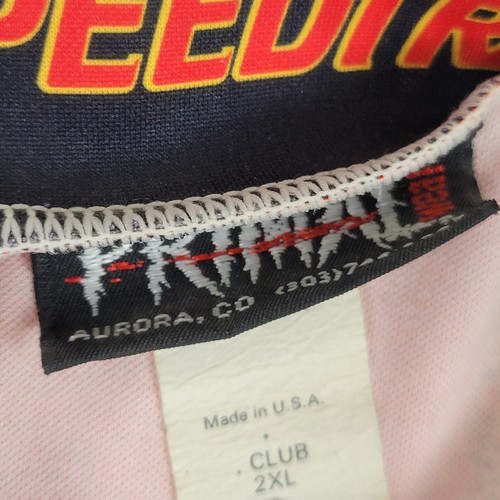 VTG 90s Primal Wear Cheetah Animal Graphic 3/4 Zip Cycling Jersey Mens 2XL - Picture 2 of 7