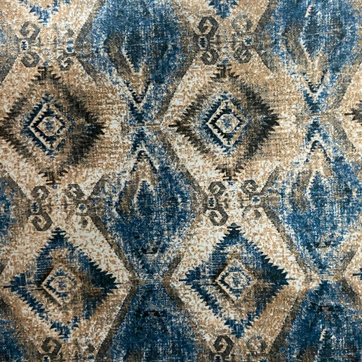Aztec Design Velvet Fabric for Upholstery Chair Drape Craft Fabric By Yard Gold