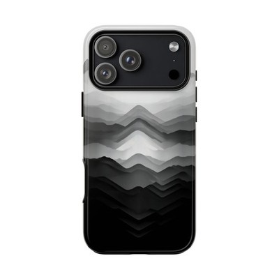 Phone Ink - Case for iPhone Galaxy Pixel - Grayscale Mountains Black White