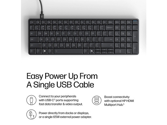 Computadora HP EliteBoard PC con teclado, AMD Ryzen AI 5, 16 GB; 256 GB SSD, imagen 6
