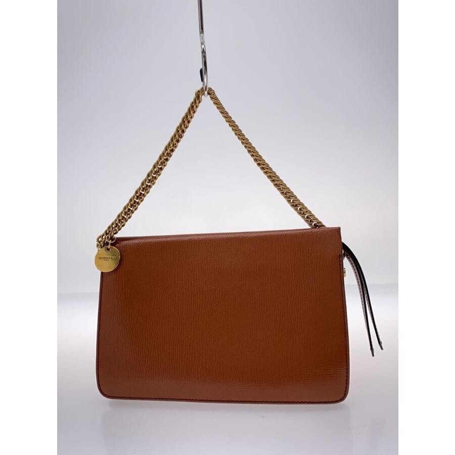 GIVENCHY Brown Leather Shoulder Bag Women Solid BB50A7B07L Auth image 10
