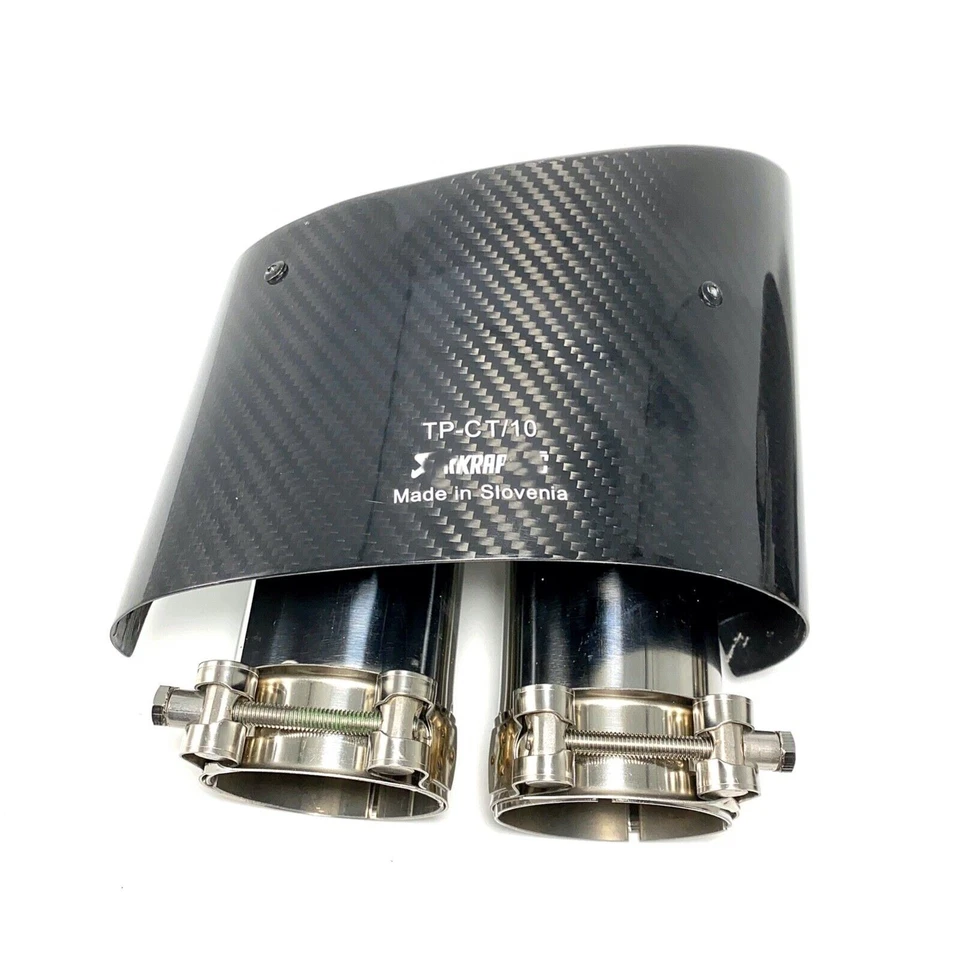 Carbon Fiber Exhaust Tip For Audi A3 A4 A5 A6 To RS3 RS4 RS5 RS6 Exhaust pipe ta - Image 4 of 4