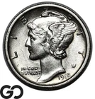 1918-S Mercury Dime, Blast White Choice BU++ Better Date