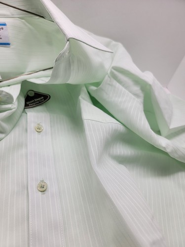 Vintage Sears Perma Prest Mens Dress Shirt Medium Mint Green (NEW OLD STOCK) - Picture 6 of 6