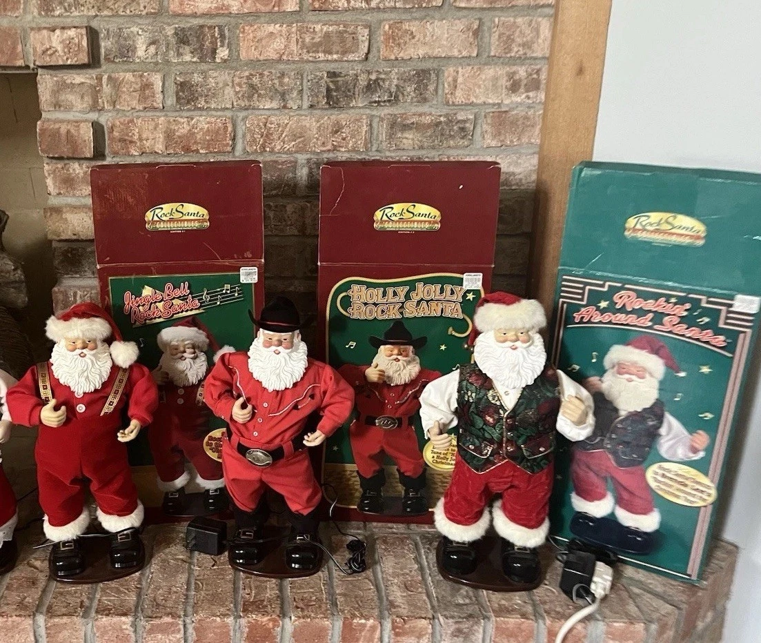 Musical Dancing Santa In Santa Figures (1946-1990) for sale | eBay