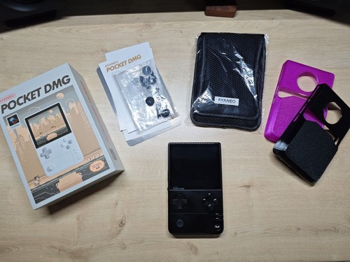 Ayaneo Pocket DMG Arctic Black 16/512gb boxed mit Hülle und Case