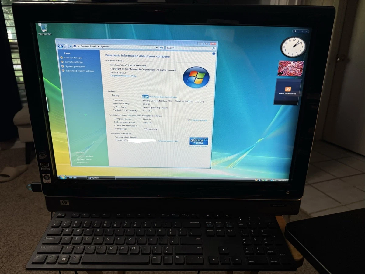 HP Windows Vista Intel Core 2 Duo PC Desktops & All-In-One