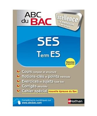 ABC DU BAC EXCELLENCE SES TERM ES, Stambouli, Michel; Garnier, Vanessa; Gennetie