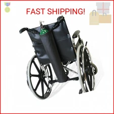 NYOrtho Oxygen Tank Holder for Wheelchair - D & E Cylinder Carrier Bag with Adju