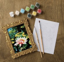 Artist's Loft Paint By Number Framed Mini Kit Artist Art Supply Water lily Lotus