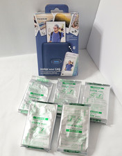 New Bundle Fujifilm Instax Mini Link Denim Blue Smartphone Printer + Exp Film