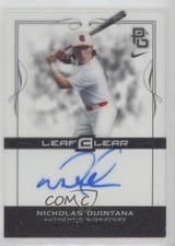 2015 Leaf Ultimate Draft Perfect Game Clear Nick Quintana Nicholas Auto 0h1